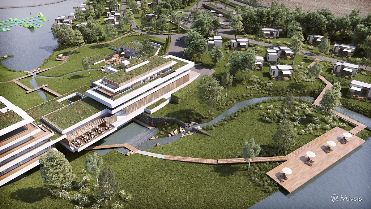Das neue Freizeitresort am Seegelände in Weiswampach sieht unter anderem einen Hotelkomplex, knapp 100 Ferienchalets sowie einen vielfältigen Activity-Park vor.