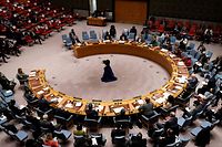Reunião do Conselho de Segurança da ONU, na segunda-feira à noite.