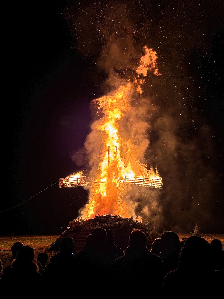Buergbrennen Eechternoach 2024 / Foto: Viktor WITTAL