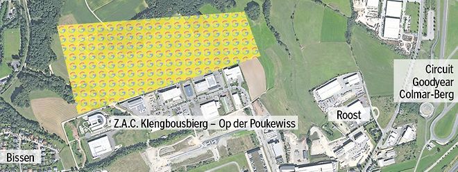 La zone sur laquelle Google pourrait implanter son sixième datacenter européen