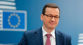 Poland's Prime Minister Mateusz Morawiecki in Brussels on 20 June, 2019