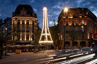 Lokales,Eiffelturm-Place de Paris,Luxemburg-Bahnhof,Gare.Foto: Gerry Huberty/Luxemburger Wort