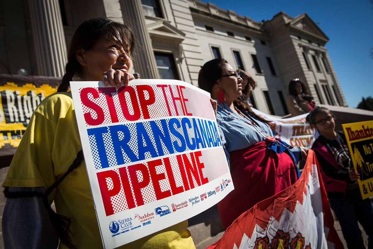 Auch gegen die Keystone Pipeline wurde lange und ausgiebig protestiert - auf beiden Seiten der Grenze.