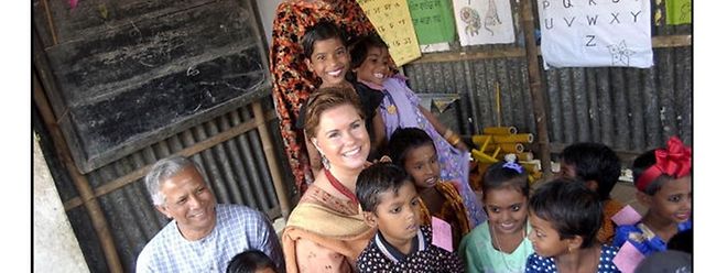 Seit 20 Jahren ist Großherzogin Maria Teresa an der Seite von Friedensnobelpreisträger Muhammad Yunus engagiert. 