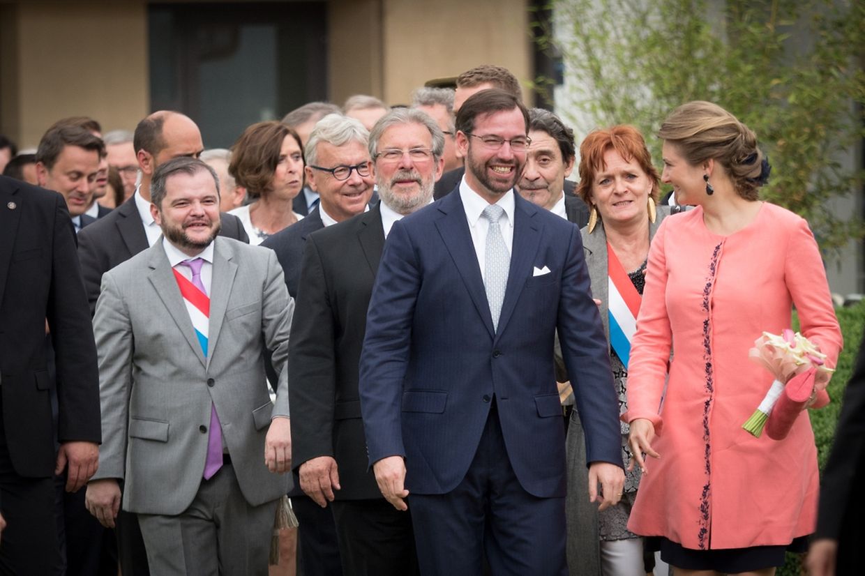 Das erbgroßherzogliche Paar in Esch. 
