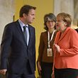 Xavier Bettel mit der deutschen Bundeskanzlerin Angela Merkel in La Valletta