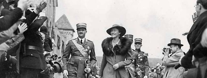 Großherzogin Charlotte und Prinz Félix bei den Feiern zu 100 Jahren Unabhängigkeit  1939.