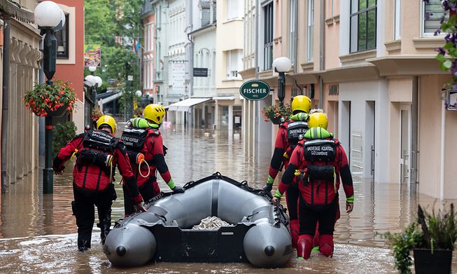 The aftermath of flooding in Echternach in July