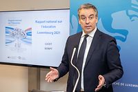 IPO , Min Education Nationale , PK Rapport National sur l`Education 2021 , Claude Meisch , Foto:Guy Jallay/Luxembourg
