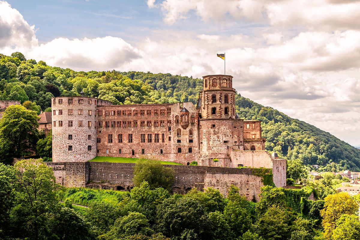 Heidelberg castle began life as a 13th century fortress