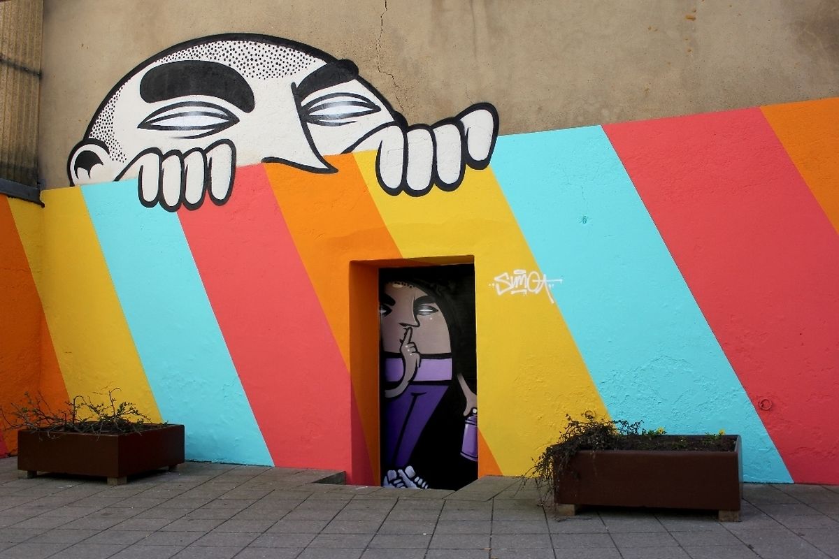 The work of Sumo, one of Luxembourg's first wave of street artists