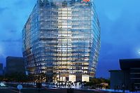 Das neue ArcelorMittal-Hauptquartier wird entlang der Avenue J.F. Kennedy und neben dem Europäischen Kongresszentrum in Kirchberg entstehen. 