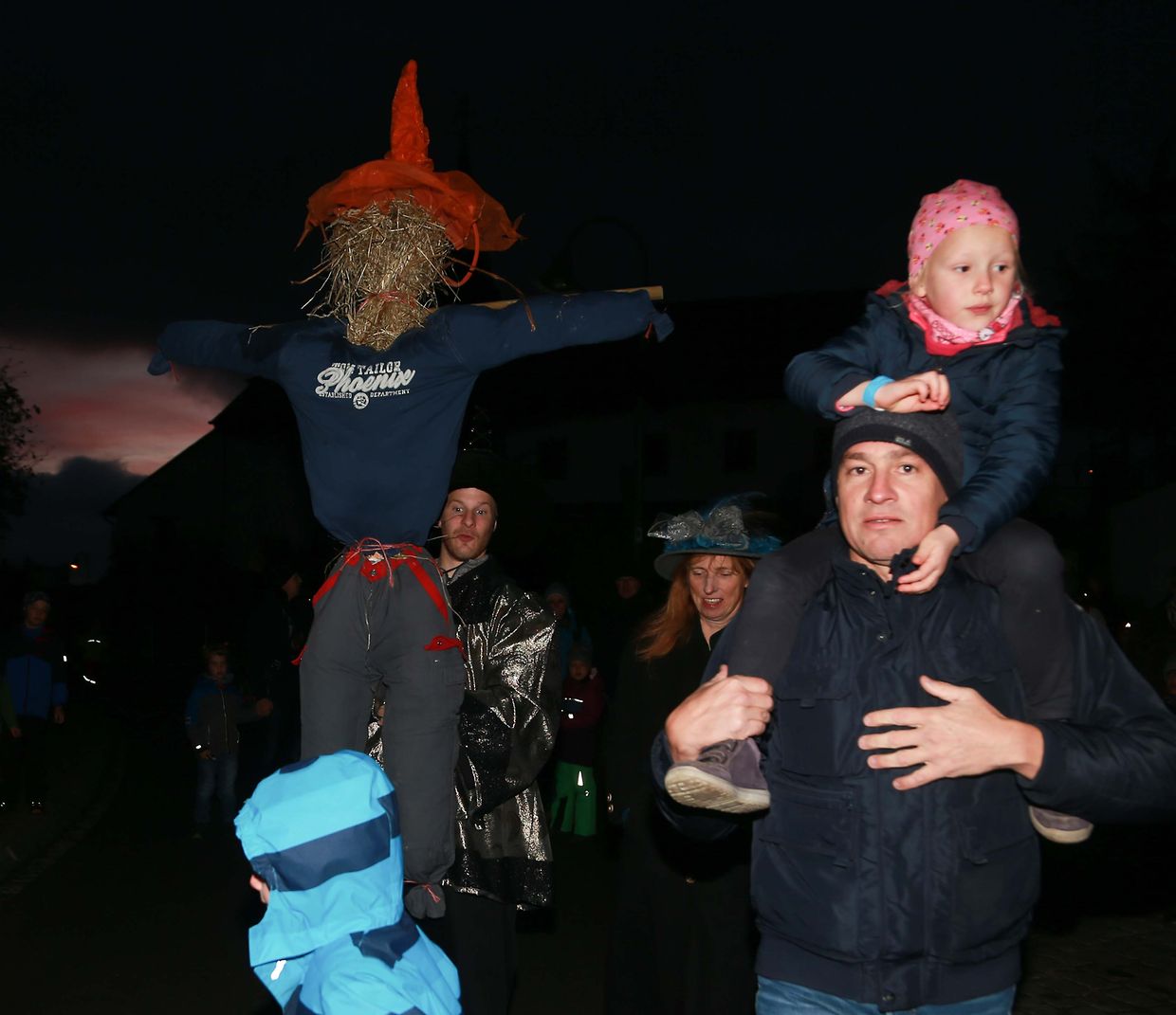 27.10.2018 Luxembourg,  Munshausen, bei der Robbesscheier, Trauliicht, Grusel, Geister Hintergrund der Geschichte, Geisterumzug,  photo Anouk Antony