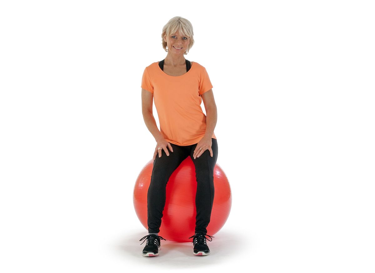 Gesundheit und Fitness Trainieren mit dem Gymnastikball