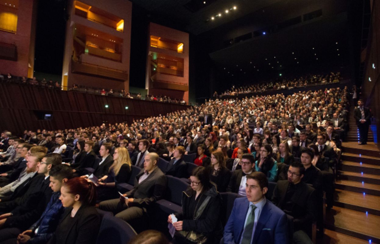 Remise des diplomes CATP/CITP/DAP et Promotion du Travail a la Philarmonie, Luxembourg, le 01 Mars 2015. Photo: Chris Karaba