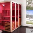 The infrared cabin is an alternative to the sauna. 