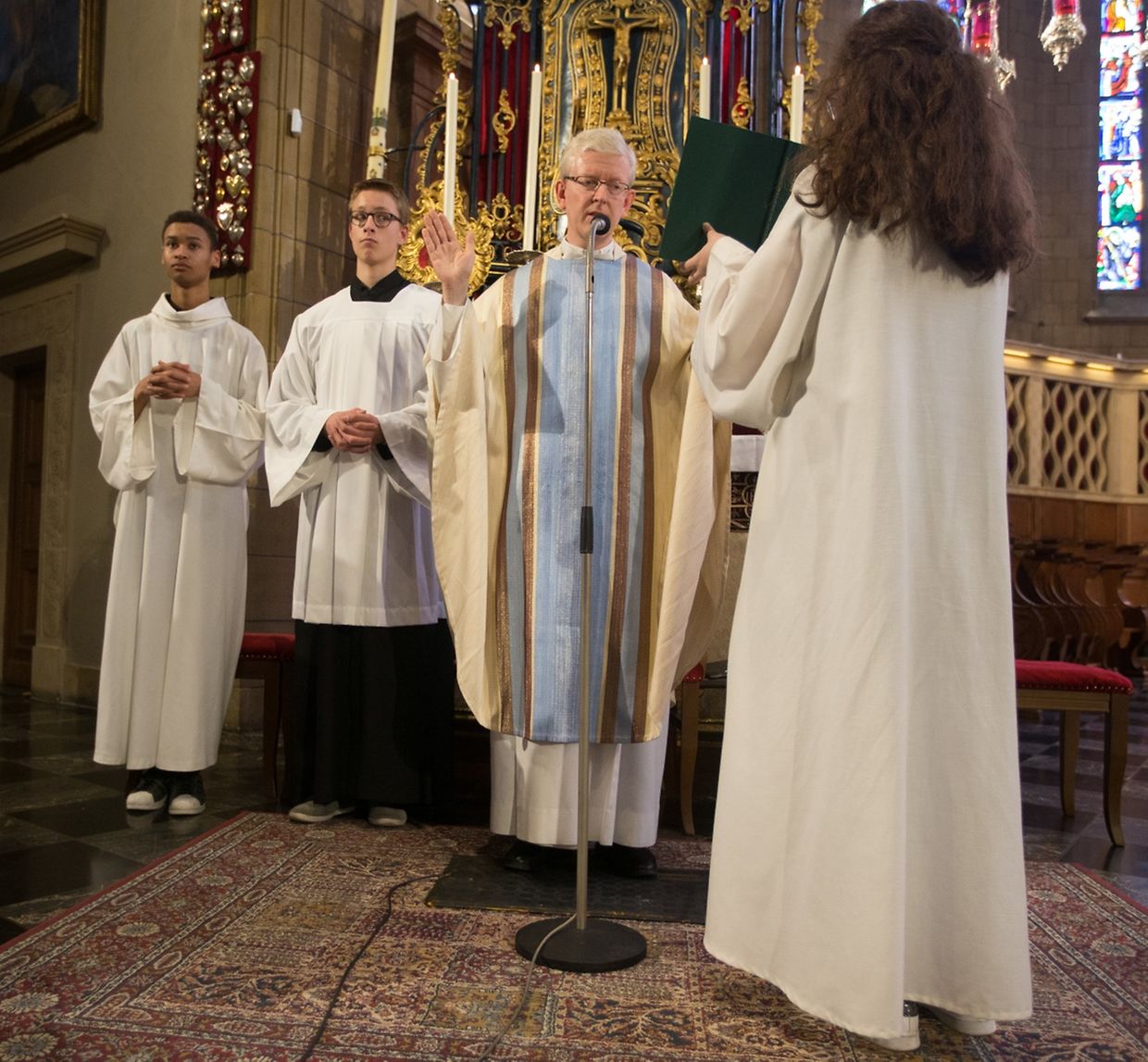 Messe für das Athenäum und die "Lycéen" der Stadt Luxemburg. 