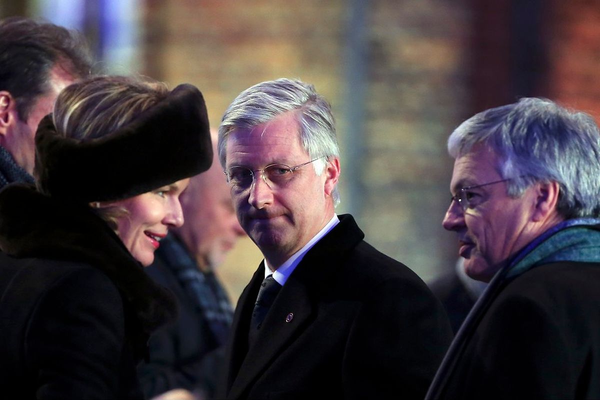 Belgiens König Philippe mit seiner Frau Mathilde.