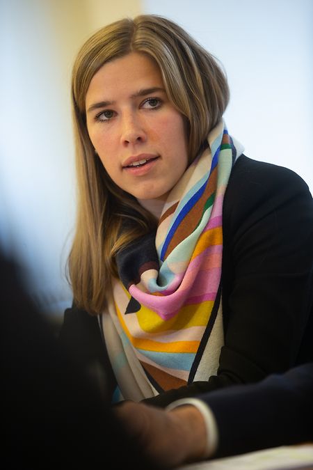 Elisabeth Margue, Interim-CSV-Präsidentin, mahnte zu Zusammenhalt und Geschlossenheit.