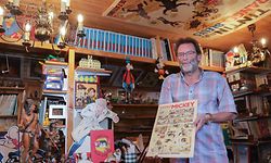 Entretien mit Comicsammler Charles Bauer, Bettembourg, le 11 Septembre 2018. Photo: Chris Karaba