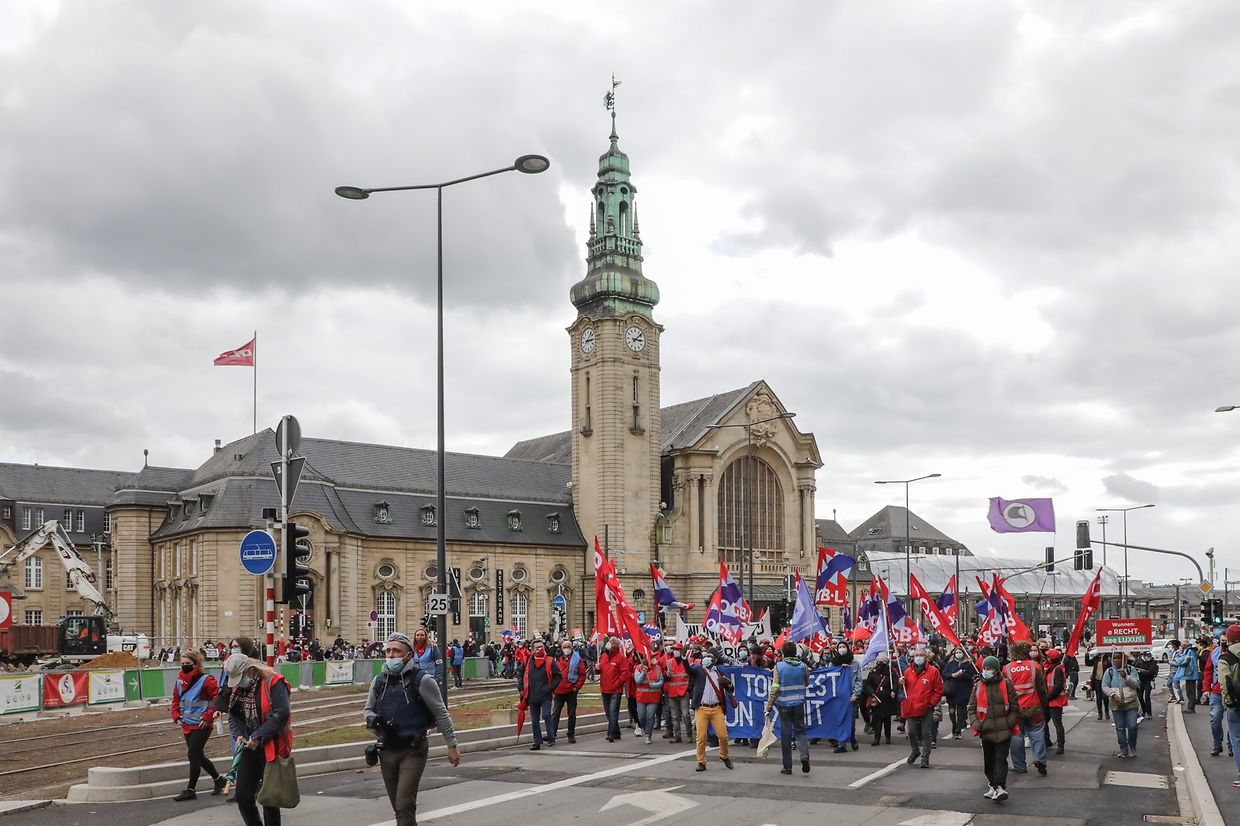 Am Samstag wurde in Luxemburg für das Recht auf Wohnen demonstriert.