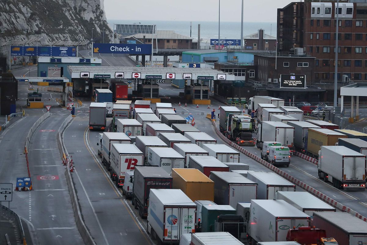 Les blocages dans les ports, comme ici à Douvres, seraient légion en cas de no deal.