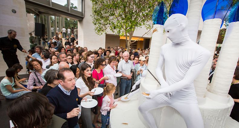 10 Jahre Mudam: Nahe am Publikum war auch die Performance zum Jubiläum.