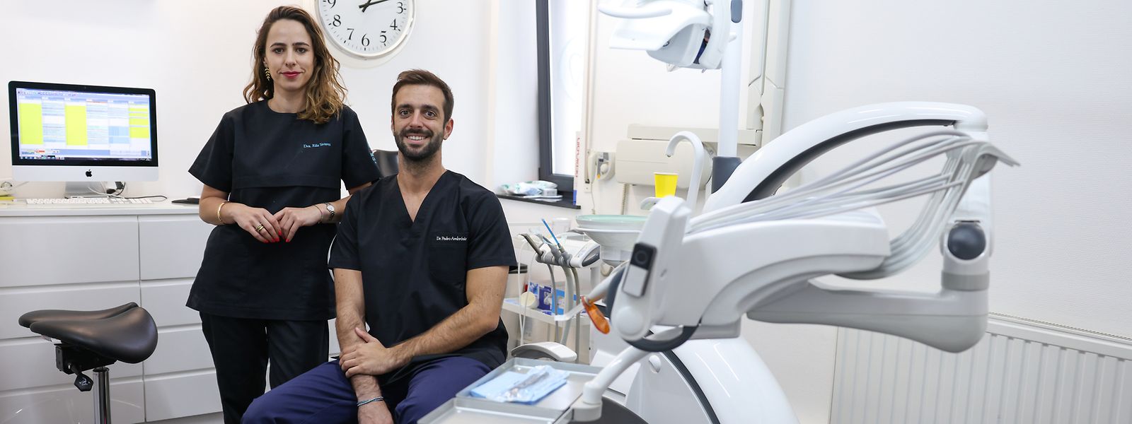 Rita Tavares, 35 anos, e Pedro Ambrósio, 33, abriram uma clínica em Pétange, há cinco anos.