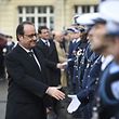 François Hollande traf am Donnerstag mit Vertretern von Polizei, Gendarmerie und Militär zusammen.