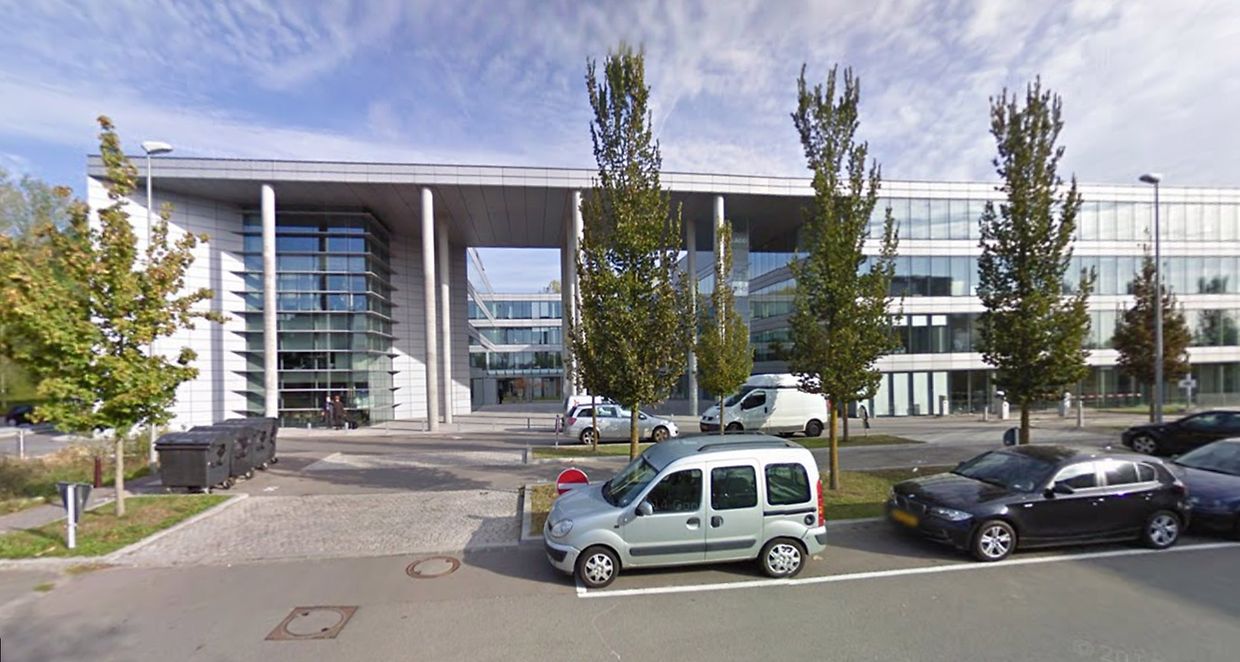 L'immeuble Laccolith, au bout de la rue Eugène Ruppert