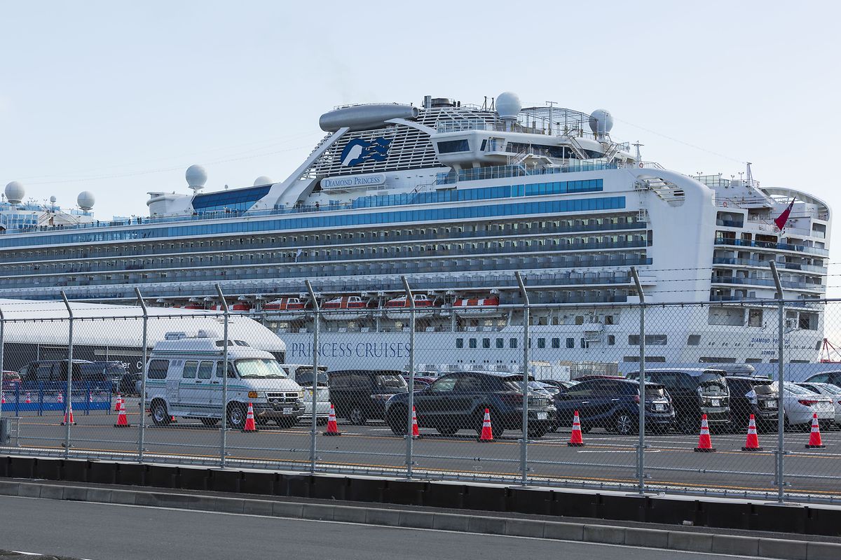 Die "Diamond Princess" wurde am 5. Februar 2020 im Hafen von Yokohama unter Quarantäne gestellt. Mehr als 700 Passagiere des Kreuzfahrtschiffs wurden positiv auf das Corona-Virus getestet, sechs starben.