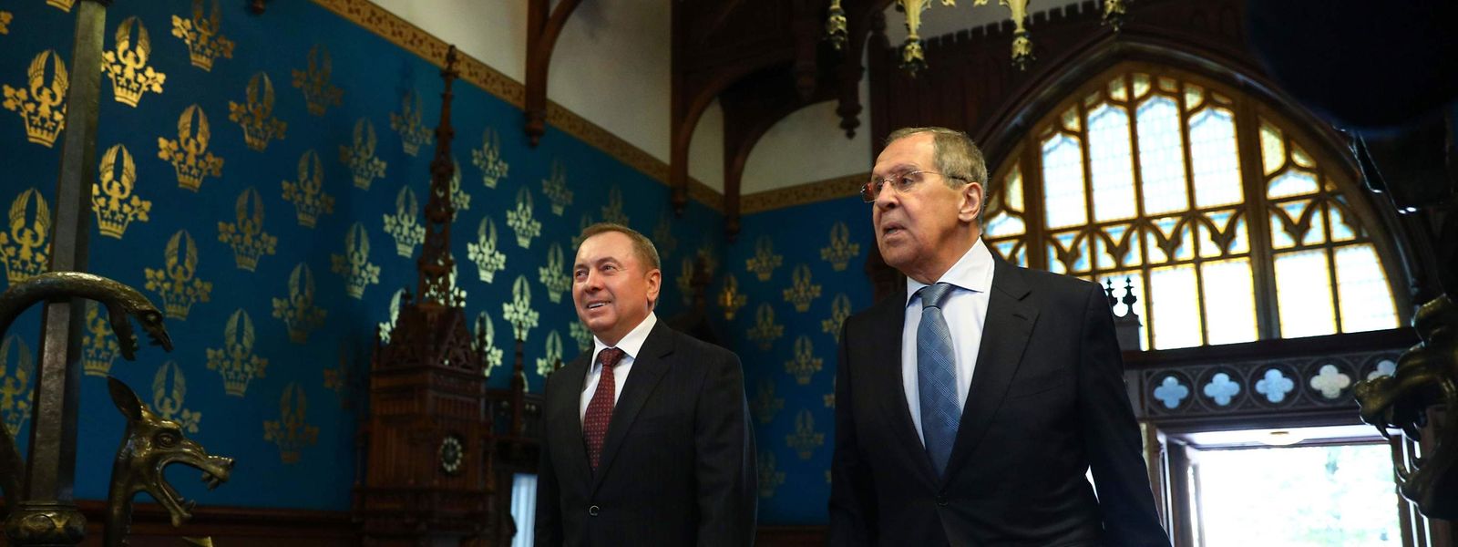 Der russische Außenminister Sergei Lawrow traf sich am Mittwoch mit seinem weißrussischen Amtskollegen Wladimir Makej in Moskau.