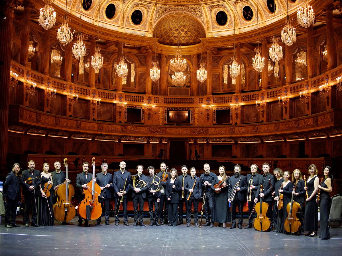 A orquestra da Royal Opera de Versailles.
