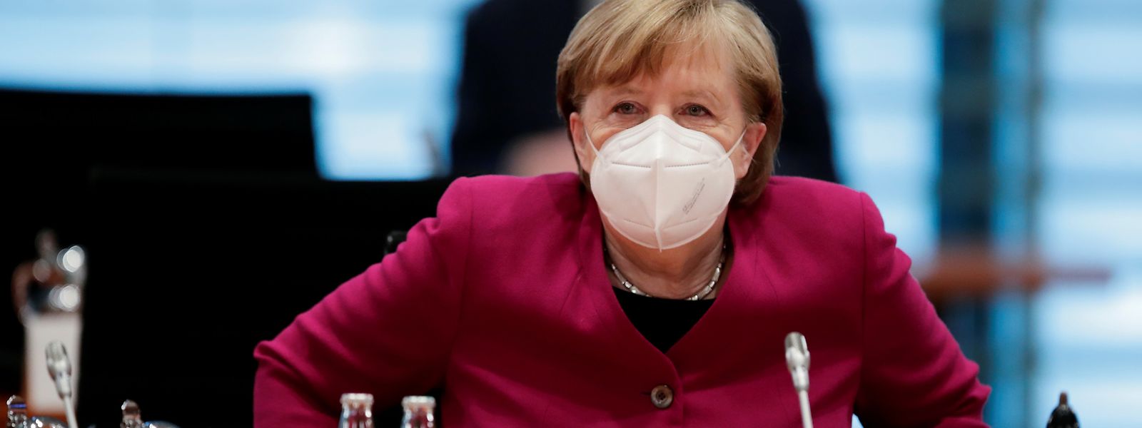 Angela Merkel (CDU) während einer Kabinettssitzung.