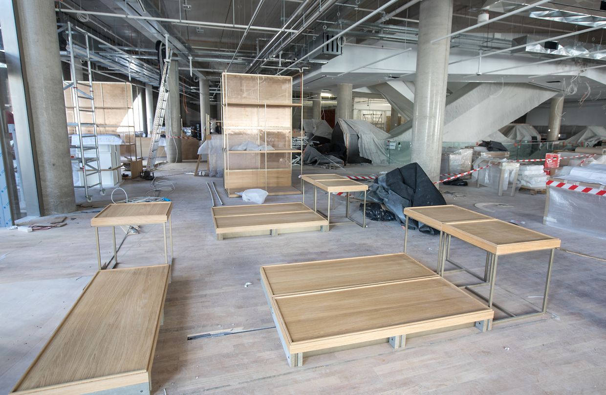 Habituellement, un magasin Galerie Lafayette s'installe en un an. Là, les équipes n'auront eu que neuf mois...