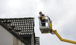 Lokales Tornade Petange-Bascharage, travaux , nettoyage, foto: Chris Karaba/Luxemburger Wort