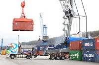 30.01.2015 Luxembourg, Mertert, Luxport, Containerterminal Hafen Mertert  photo Anouk Antony
