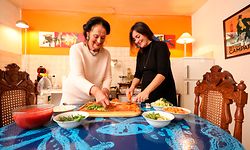 Télécran, Promidiner mit Künstlerin Rita Gierens, Koerisch, Foto: Guy Wolff/Luxemburger Wort