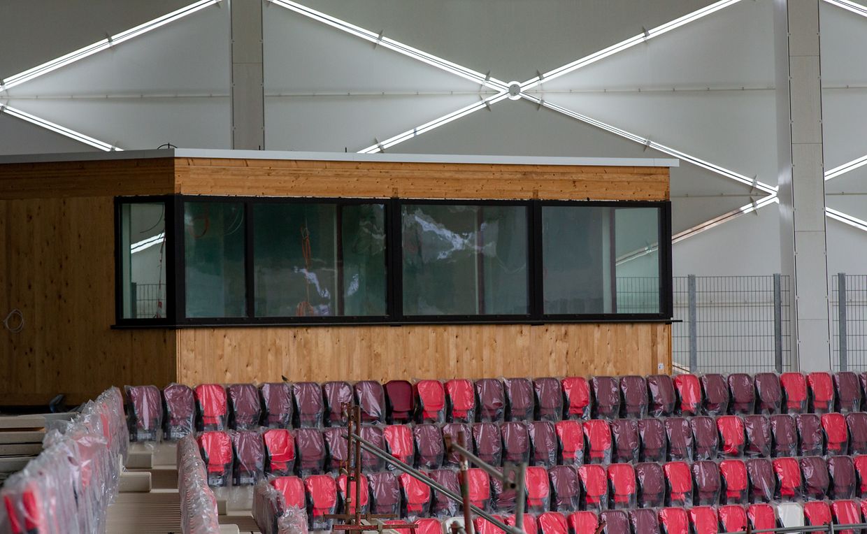 Visite de chantier du Stade de Luxembourg.
