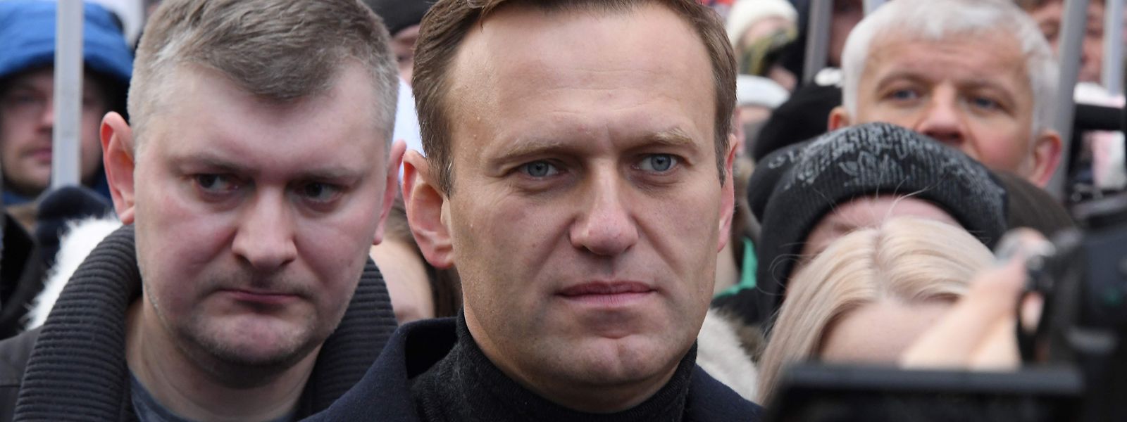 Alexej Nawalny im Februar 2020 (Mitte).