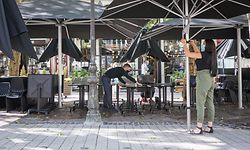 Wirtschaft, Vorbereitungen zu Wiedereröffnung Terrassen und Resturants, Luxemburg, Covid-19, Corona, Foto: Lex Kleren/Luxemburger Wort