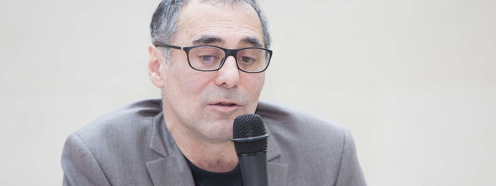 La dernière conférence de presse d'Enrico Lunghi au Mudam, le 1er décembre 2016.