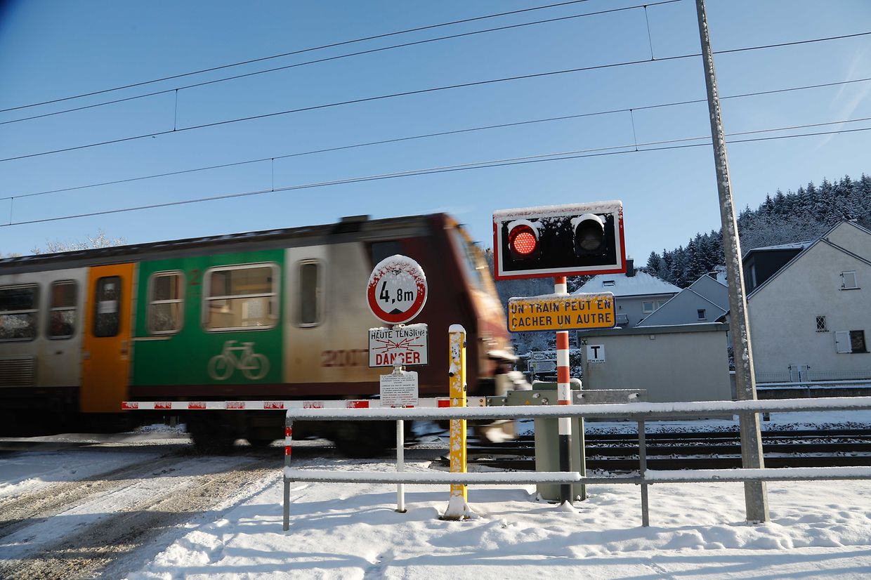 Illustration, Schnee, Zug, Schienen  Foto: Anouk Antony/Luxemburger Wort