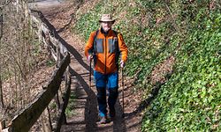 Lok , Wanderer Serge Gaffiné , Foto.Guy Jallay/Luxemburger Wort