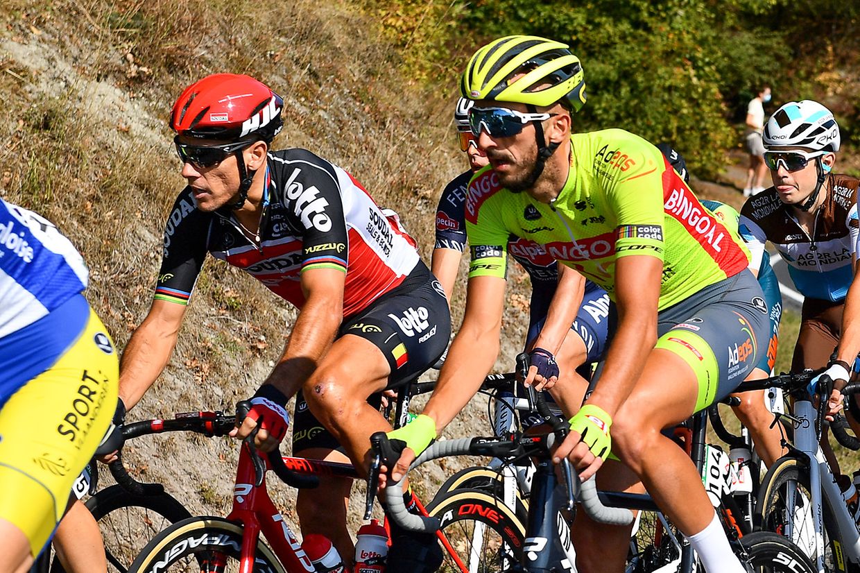 Philippe Gilbert (B/Lotto-Soudal) und Jelle Vanendert (B/Bingoal)