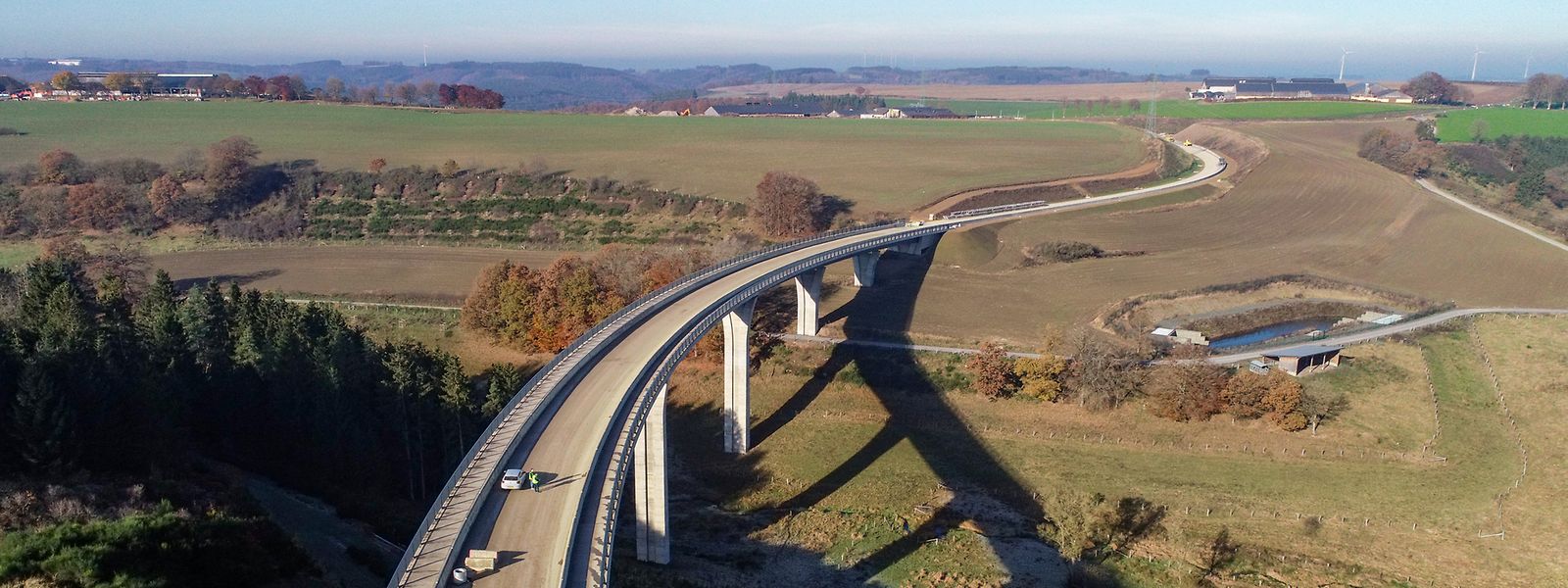 Der Viadukt Irbich ist 265 Meter lang und durchschnittlich 30 Meter hoch. 