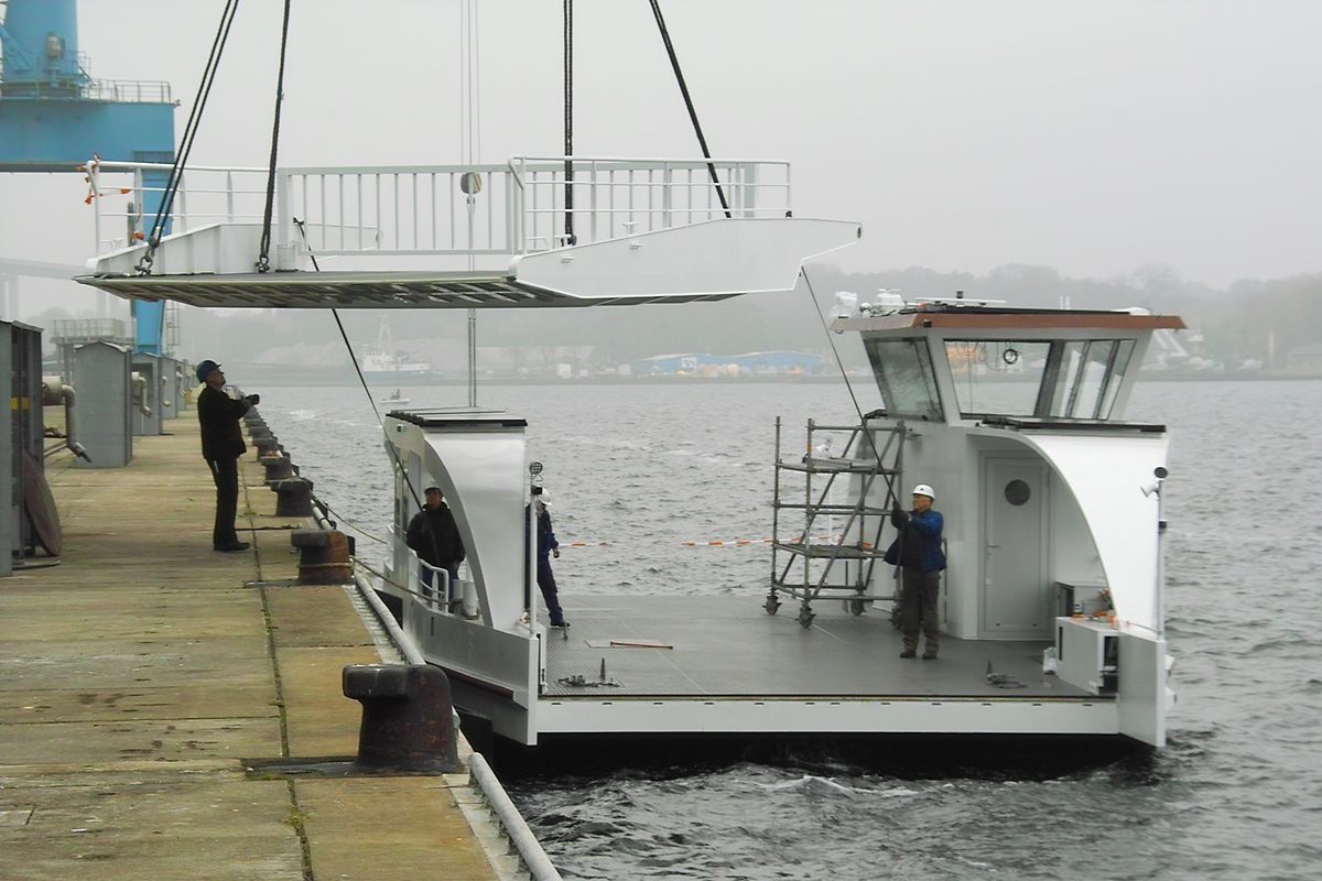 Die neue Moselfähre ist weltweit die erste vollelektrische Autofähre für Binnengewässer.