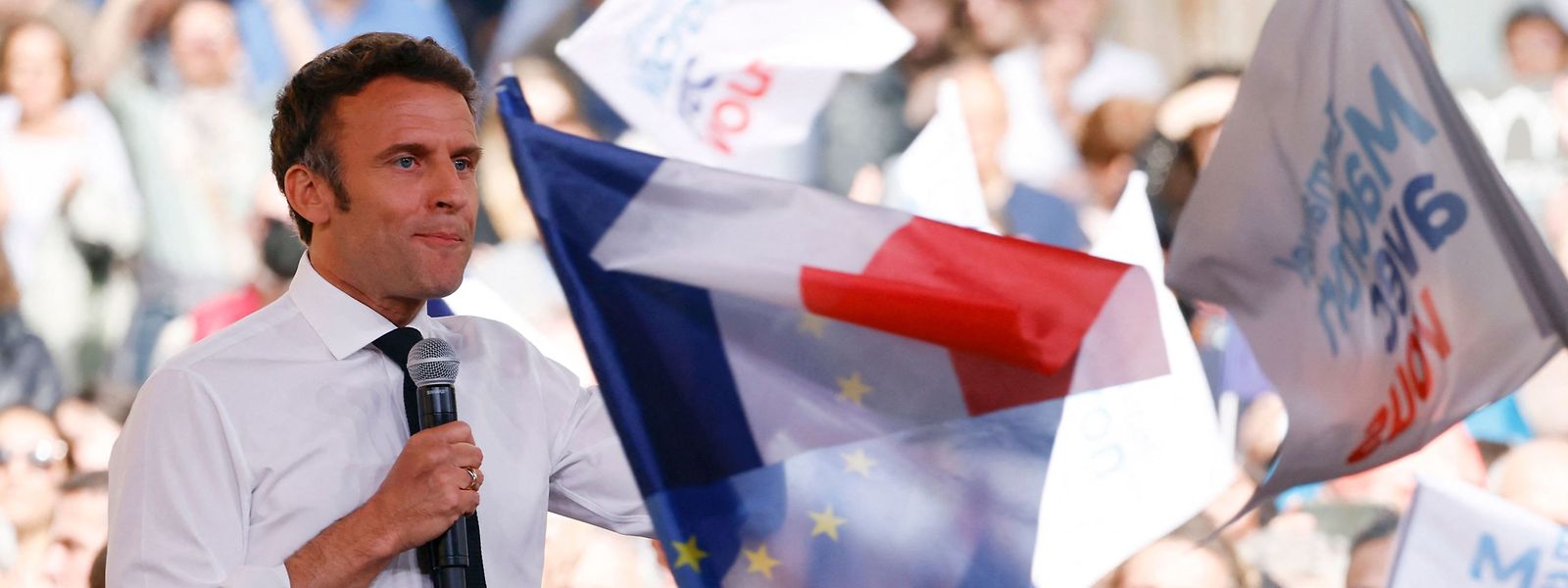 Im südfranzösischen Figeac und an weiteren Orten ging Präsident Emmanuel Macron in den vergangenen Tagen auf Stimmenfang.