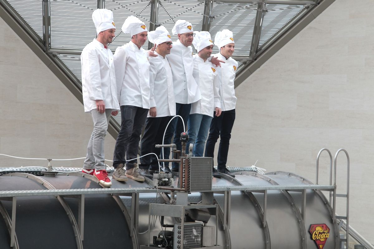 "Cloaca reloaded" des belgischen Künstlers Wim Delvoye.