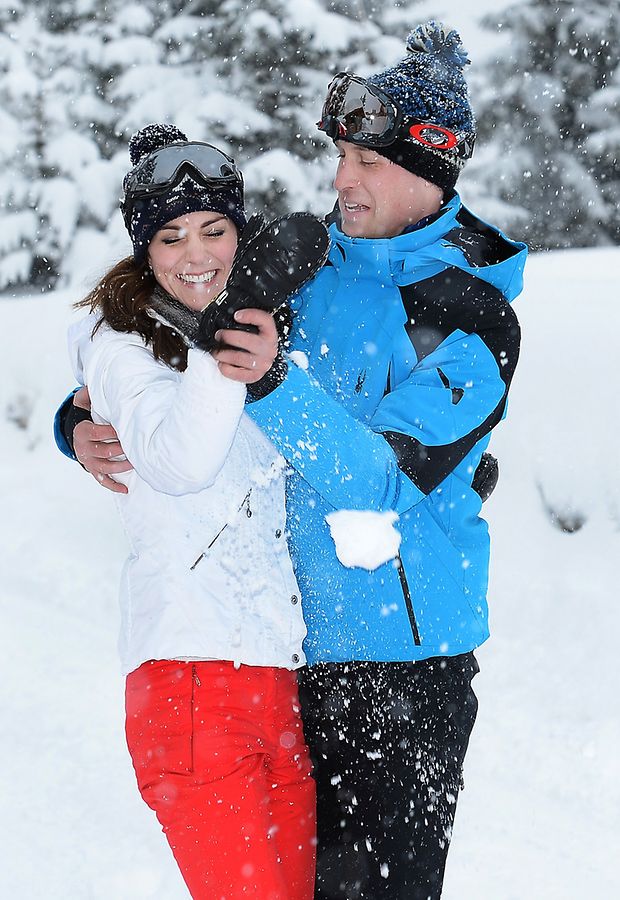 William und Kate beim Urlaub in den Französischen Alpen.